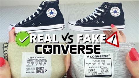 converse shoes fake vs real|converse original check.